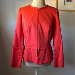 Short Lafayette peplum linen blend